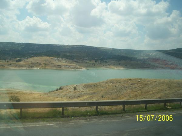 Lake on the road