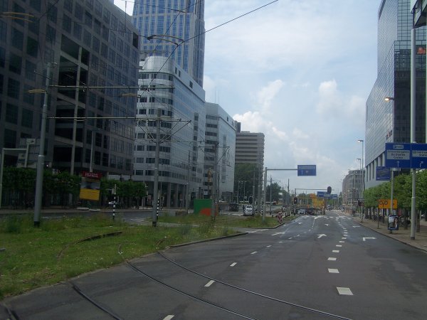 A boulevard in Rotterdam