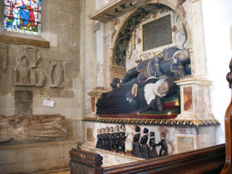 A TOMB INSIDE THE CHURCH