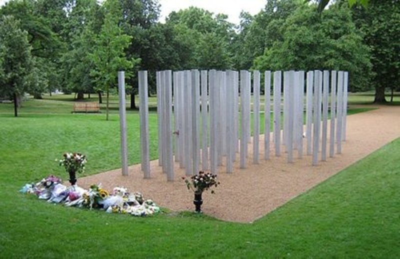 Memorial of the 7/7 bombing victims 