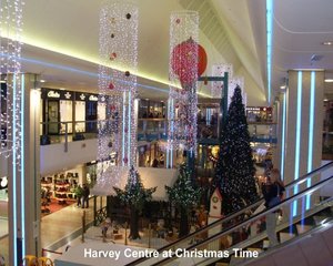 harvey center shopping at christmas time