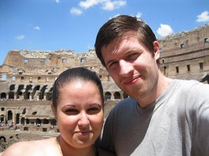 me and alex in the colliseum