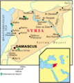map of syria 