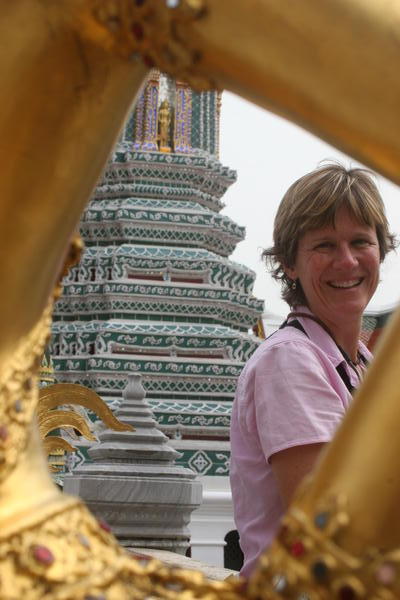 Karen taking photos at the Grand Palace