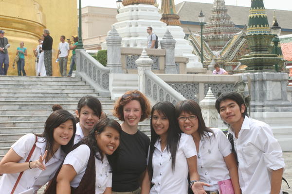 Thai students who wanted to practice English with us