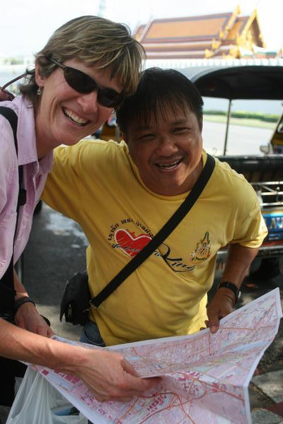 Karen with Mr. Son the Tuk Tuk driver