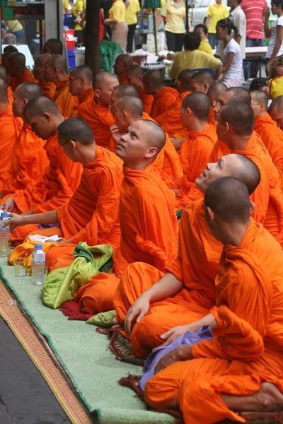 Young Monks on Democracy Day