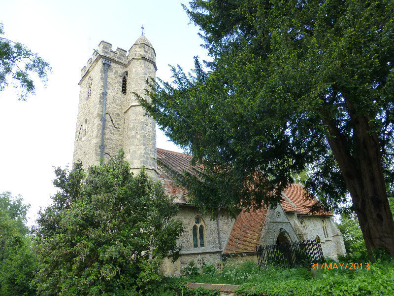 Little Wittenham church at Days Lock