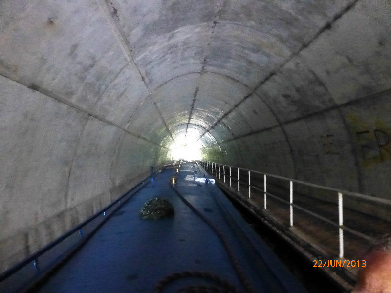A modern and short tunnel.