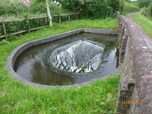 Another oddly shaped weir.