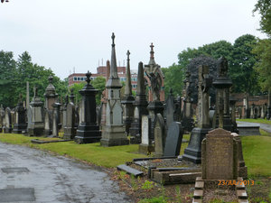 The cemetery.