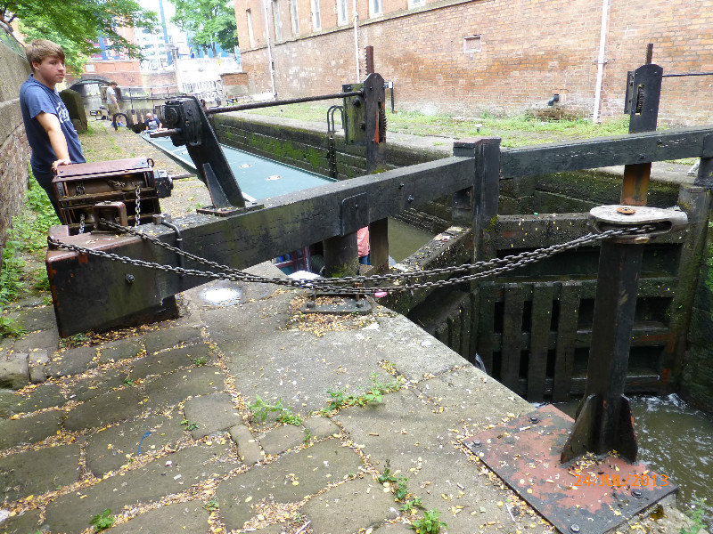 Another example of chain-operated lock gates