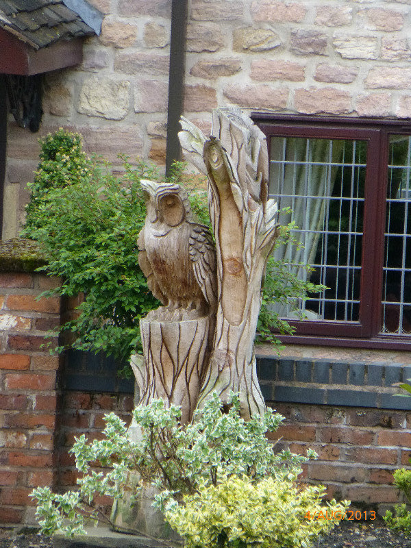 Again on the walk - wood carving.