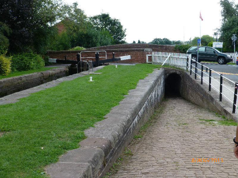 Lock and tunnel from uphill.