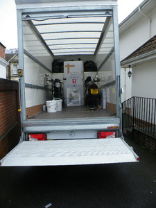 Start of loading van