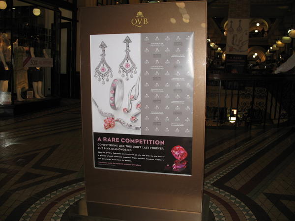 'The QV building Competition'...on until the end of February with 3 prizes of $12,500 AUD worth of jewellery left !