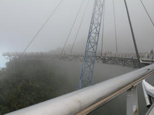 Mist at the top of the cablecar ride