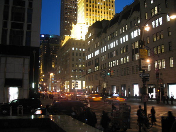 5th Avenue in the evening