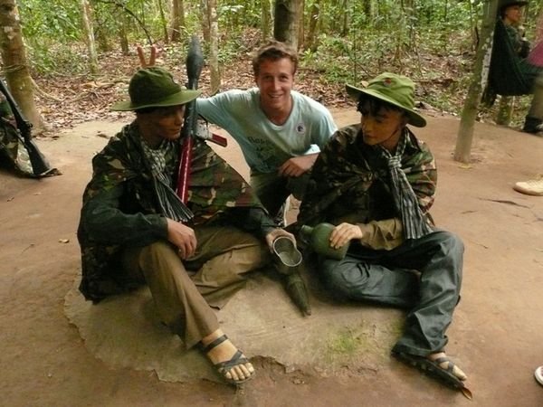 Dave at Cu Chi Tunnels