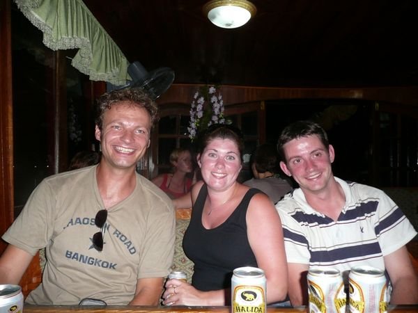 Joachim, Bridget & Aidan on boat in Halong Bay