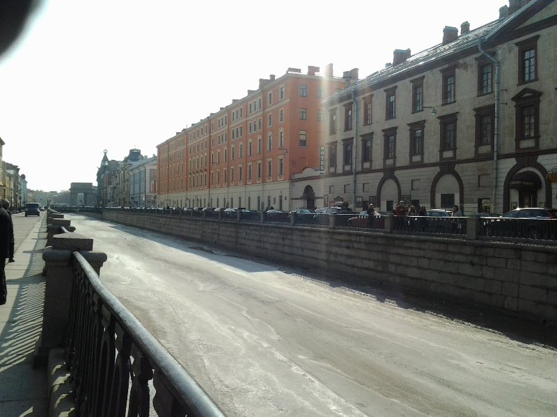 Frozen canal