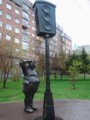 Monument to first traffic light, Novosibirsk