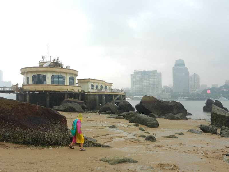 Gulangu beach, xiamen in background