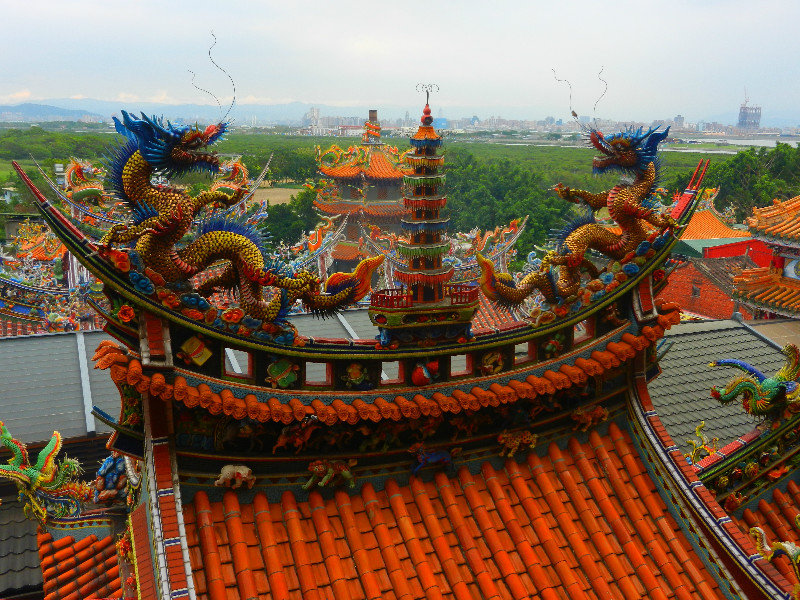 Roof of Guandu temple