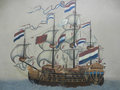 Mural of Dutch ship