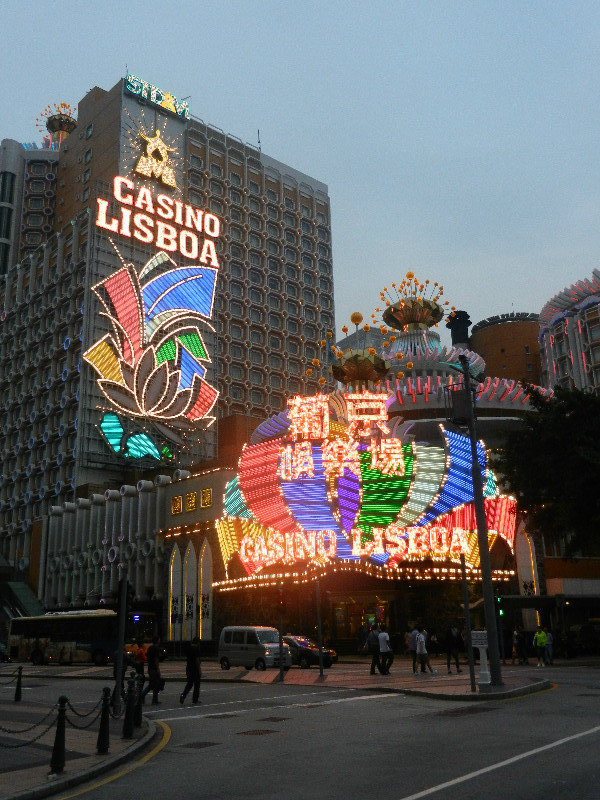 Casinos at nightfall