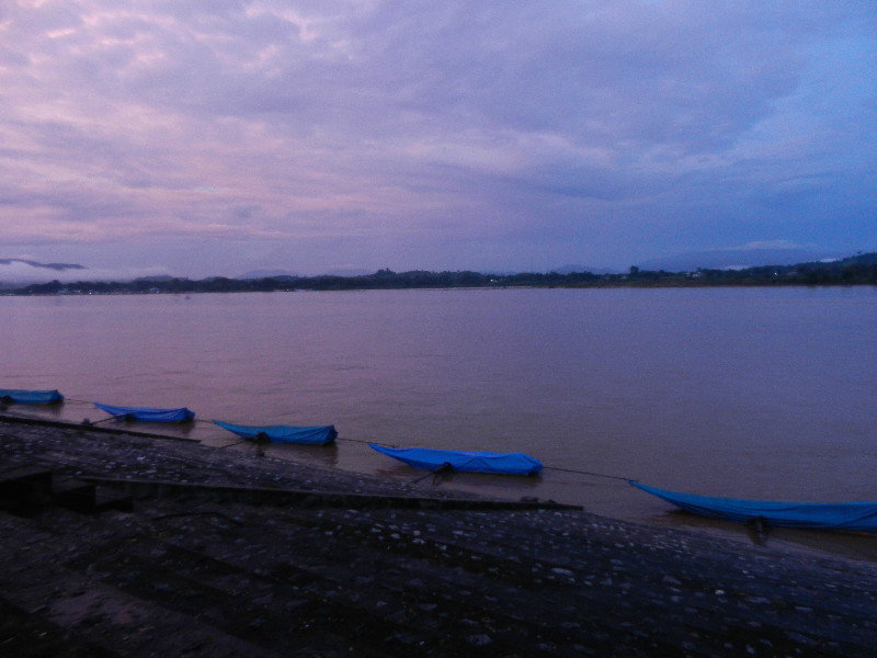 Mekong river at sunset