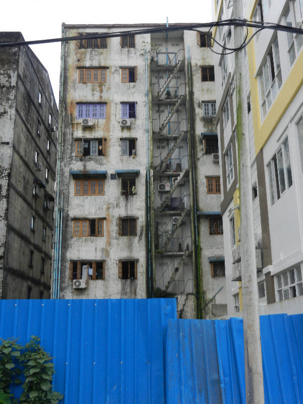 Typical Yangon appartment block