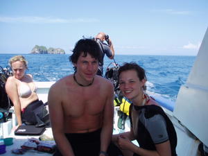 Ben and Nastassia after scuba!