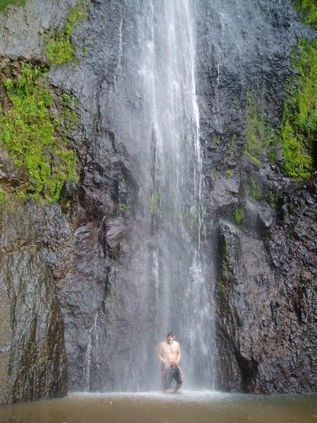Ben IN a Waterfall