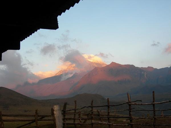 View from our farm house, Los Navados National Park