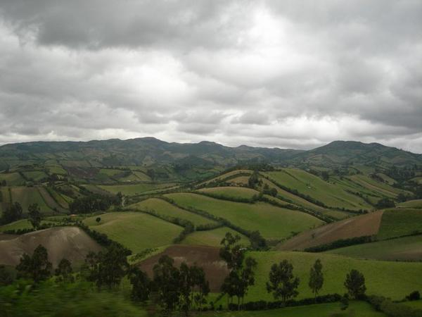 Rolling Hills of Northern Ecuadorian Highlands