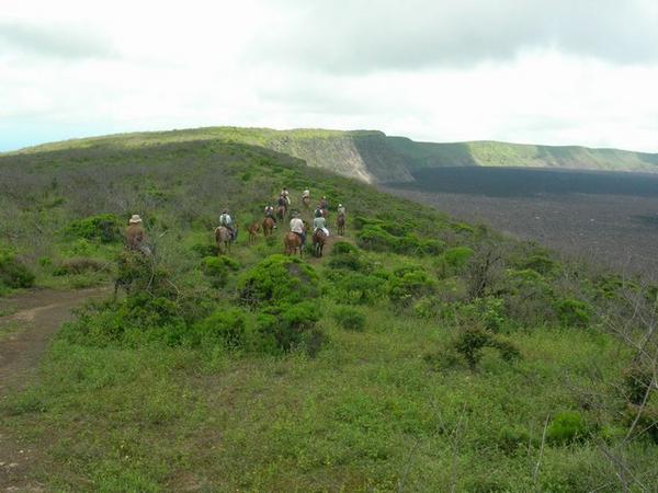 Horseback ride to the volcano