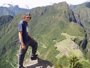Machu Picchu - Ben showing off our view