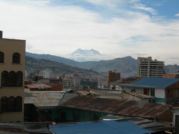 La Paz - Illampu Mt. In Back Ground