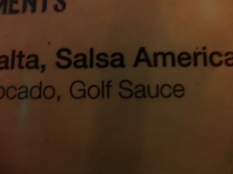 Golf Sauce!