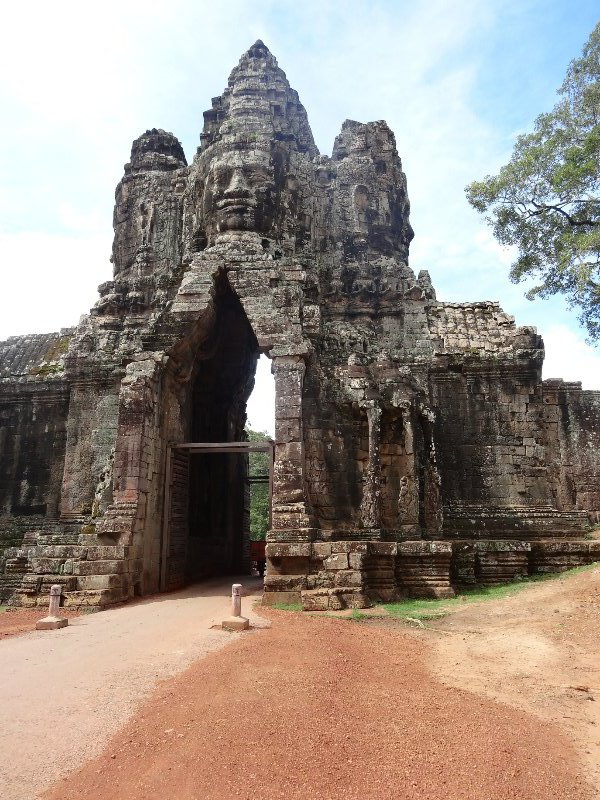 One of the gates into Angkor Thom 