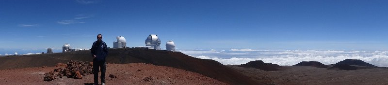 The top of Mauna Kea, one of the best places on earth for star gazing so full of observatories