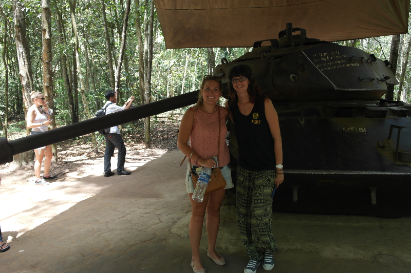 Kate, me and a tank