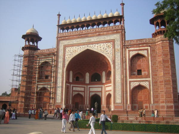 Indgangspartiet til Taj Mahal