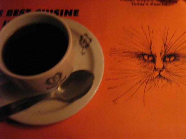 Black coffee paa Peter Cat