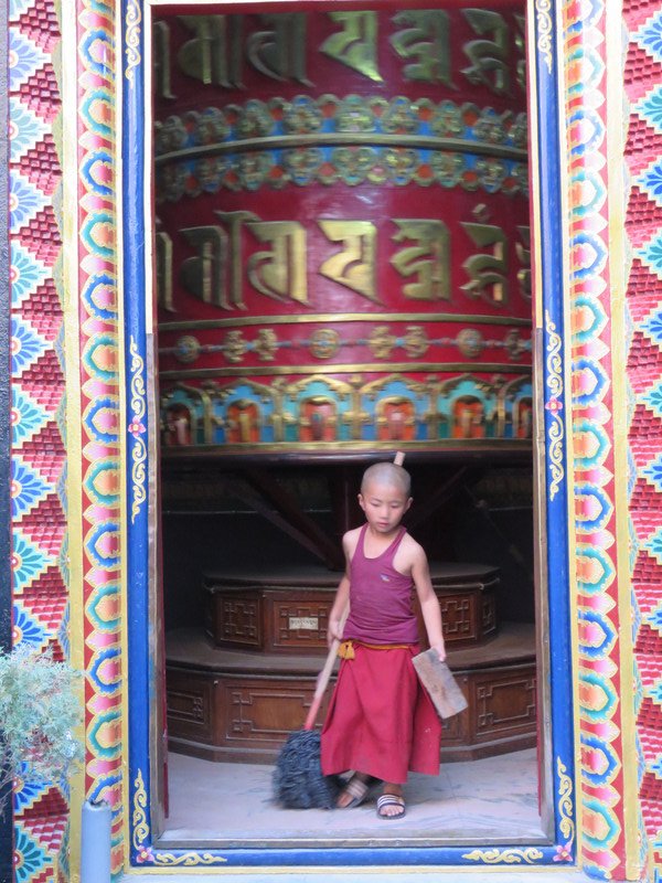Giant prayer wheel