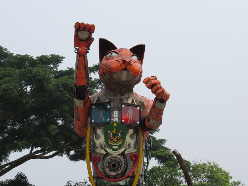Cat statue in Kuching