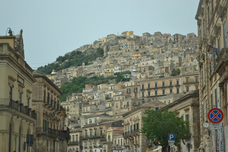 Hills and city of Syracusa