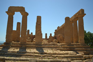 Temple of Herecles in Agrigento Sicily