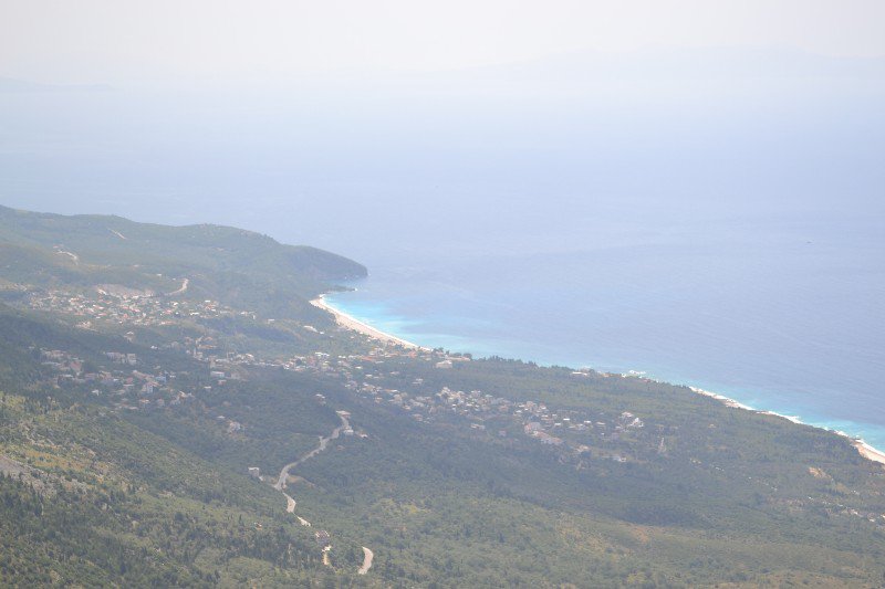 View of coast from 2000 meters up